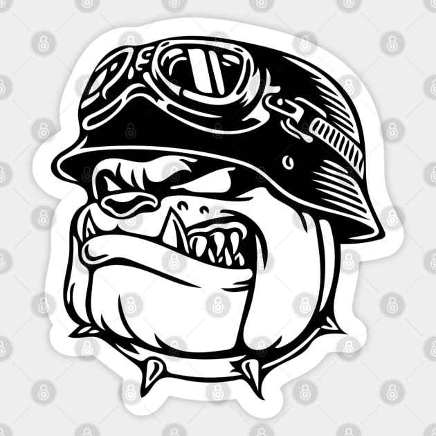 Bulldog Sticker by Aliii63s